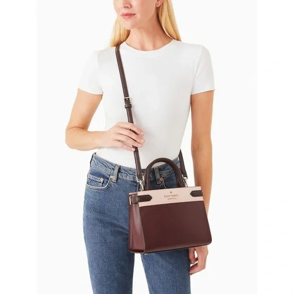 NWT💃Kate Spade staci colorblock small Satchel/Crossbody and Wallet Set - Picture 9 of 10